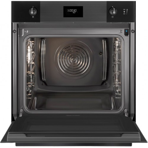Встраиваемая электрическая духовка SMEG Linea 60 см - Многофункциональный духовой шкаф с паром, 11 функций, черное стекло Deep Black