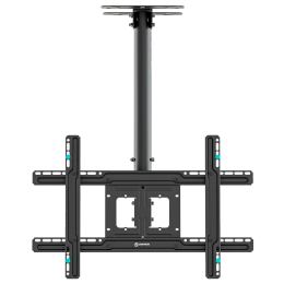 Кронштейн ONKRON N1L Black 32-80 VESA до 600x400, наклон -5°/+15°, поворот 60°, макс. нагрузка 68,2 кг.