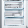 Холодильник BOSCH 6 серия черный под стеклом, NoFrost, 290+110 л, SuperCooling, морозильная камера нижняя