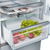 Холодильник BOSCH 6 серия черный под стеклом, NoFrost, 290+110 л, SuperCooling, морозильная камера нижняя