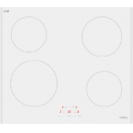 Варочная панель Korting HI 64013 BW, 59 см, индукционная, сенсорное управление, 4 зоны, таймер, защита детей.