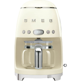 Капельная кофеварка dcf02creu, стиль 50-х, кремовая