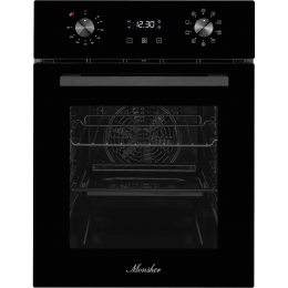 Электрический духовой шкаф Monsher MOE 4592 Noir, 45 см, 50 л, гидролизная очистка, 9 режимов, черный