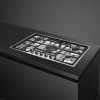 Встраиваемая газовая панель SMEG 72 см из нержавеющей стали с фурнитурой Linea и Classica
