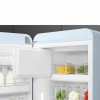 Холодильник SMEG 50-х годов, однокамерный, 270 л, пастельный голубой, инверторный компрессор, LED освещение