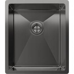 Rivelato Rinox 3844 UN PVD black Мойка нерж.сталь 1 чаша 380*440*200 мм, монтаж: универсальный, материал: нержавеющая сталь, цвет: черный