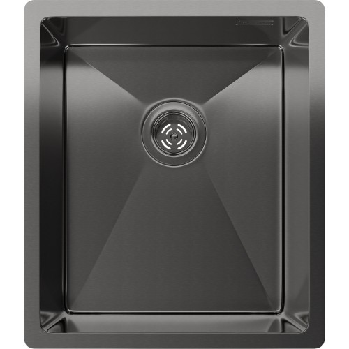 Rivelato Rinox 3844 UN PVD black Мойка нерж.сталь 1 чаша 380*440*200 мм, монтаж: универсальный, материал: нержавеющая сталь, цвет: черный