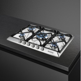 Встраиваемая газовая панель SMEG sr975xgh, 70 см, нержавеющая сталь