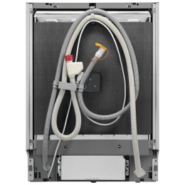 Встраиваемая посудомоечная машина Electrolux EEG88600W, 14 комплектов, сенсорное управление, 8 программ, 59.6x56x82 см, черный, сушка с открыванием дверцы, индикация на полу.
