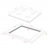 Варочная поверхность Kuppersberg High-Tech 60 см - Индукция, 4 зоны нагрева, 9 уровней мощности, таймер, Booster, черный цвет
