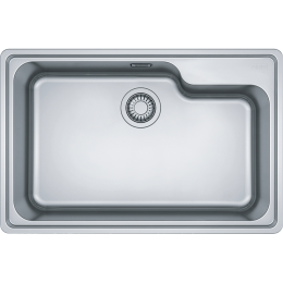 Мойка Franke 101.0689.946, Серия BELL, BCX 610-74 TL, 740 x 480 mm, чаша 675 x 415/350 x 200 mm, монтаж сверху, скрытый перелив, крепления FastFix