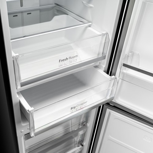 Холодильник Delonghi 1950x600x658 мм, 344 л, сенсорное управление, Total Frost Free, Fresh Zone, инверторный компрессор