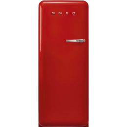 Холодильник SMEG/ Отдельностоящий однодверный холодильник, ВхШхГ 1500х601х728 мм, стиль 50-х годов, 60 см, красный, петли слева