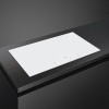 Встраиваемая индукционная панель SMEG 90 см с Multizone и прямым краем из белого стекла