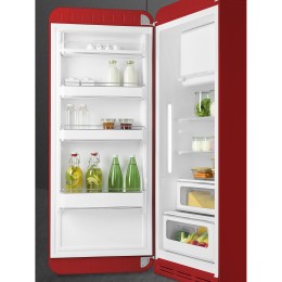 Холодильник SMEG/ Отдельностоящий однодверный холодильник, ВхШхГ 1500х601х728 мм, стиль 50-х годов, 60 см, красный, петли слева