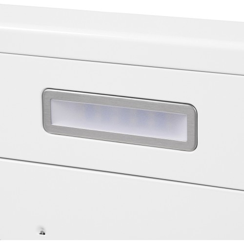 Вытяжка HOMSair HORIZONTAL 50 White - Подвесная, 3 скорости, LED-освещение, угольный фильтр, 420 м³/ч, до 12 м², 45 дБ