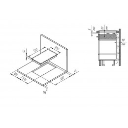 Индукционная домино Kuppersberg/ KITCHEN RETAIL / Индукционная варочная поверхность Kuppersberg, домино, коллекция High-Tech, 30 см, прямые края, 9 уровней мощности, инвертер, бустер, блокировка управления, Stop and Go, таймер, автоматическое отключение, 