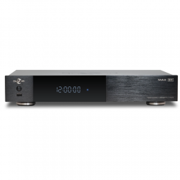 Медиаплеер/ Hi-FI Mediaplayer Dune HD Max 8K: 8K/60 Hz/Dolby Vision/HDR10+/HDR, CPU Amlogic S9284-K/J, RAM 8 Gb, Flash 64 Gb, 3xUSB3.0, 1xUSB2.0, HDD SATA 3.5", LAN 1000Mb/s, WiFi 802.11ax, BT 5.2, HDMI 2.1a, S/PDIF, Audio Out RCA, HiFi Coaxial SPDIF