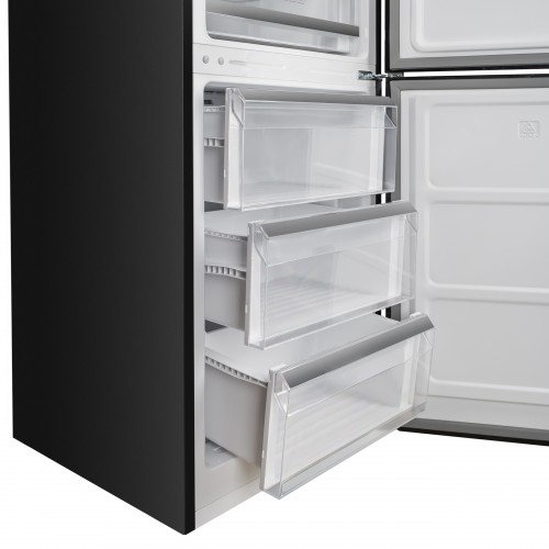 Холодильник Delonghi 1950x600x658 мм, 344 л, сенсорное управление, Total Frost Free, Fresh Zone, инверторный компрессор