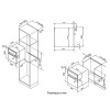 Встраиваемый духовой шкаф Korting Crystal - 59.8 см, 6 режимов, гриль, конвекция, таймер, черный