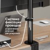 Кронштейн для монитора ONKRON 13-34 с наклоном -85°/+45°, поворотом 360°, струбциной и вертикальным перемещением до 380мм, нагрузка до 10кг