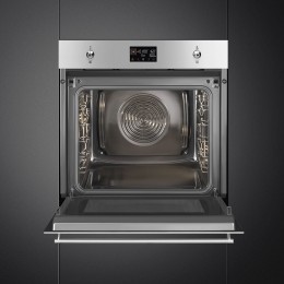 Встраиваемый духовой шкаф SMEG SO6302M2X, 60 см, СВЧ, нержавеющая сталь, 11 функций, паровая очистка.