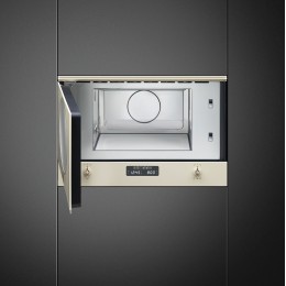 Встраиваемая микроволновая печь SMEG MP822PO, 22 л, 850 Вт, кремовая, коллекция Coloniale