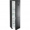 Холодильник LIEBHERR Plus с системой EasyFresh, NoFrost, 3 контейнера, высота 201,5 см, ширина 60 см, глубина 67,5 см, класс ЭЭ A++, черные двери BlackSteel, дисплей на двери
