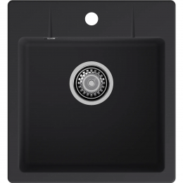 GRANFEST Мойка URBAN 245 black, 1 чаша 450x490 мм, врезной монтаж, кварц