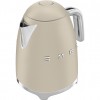Чайник SMEG, Стиль 50-х г., 1.7 л , 2400 Вт, корпус из нержавеющей стали, цвет лунный свет