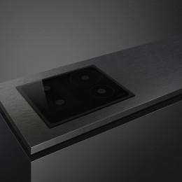 Варочная поверхность SMEG/ Встраиваемая варочная панель SMEG, Musa, 60 см, индукция, 4 зоны нагрева, прямой край, слайдерное управление, 9 уровней мощности, автоматическое отключение, автоматическое определение посуды, индикация остаточного тепла, бустер,