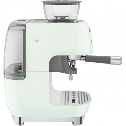 Кофемашина SMEG EGF03PGEU со встроенной кофемолкой, пастельный зеленый - идеальный выбор для настоящих ценителей кофе