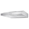 Подвесная вытяжка 60 см с механическим контролем, 3 скорости, 390 м³/ч, LED освещение, нержавеющая сталь