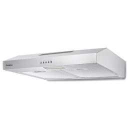 Подвесная вытяжка ULLA 60 см, механический контроль, 3 скорости, 390 м³/ч, LED, нержавейка