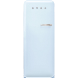 Холодильник SMEG FAB28LPB6, отдельностоящий, 270 л, инверторный компрессор, LED освещение, стиль 50-х, пастельный голубой.