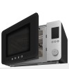 Микроволновая печь SMEG, отдельностоящая, объем 27 л, 9 функции приготовления, аэрогриль, 25 автоматических программ, быстрый старт, размораживание, мощность 900 Вт, 5 уровней мощности, инвертер + поворотный стол, плавное открывание дверцы, цвет черный