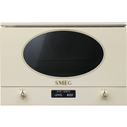 Встраиваемая микроволновая печь SMEG MP822PO, 22 л, 850 Вт, кремовая, коллекция Coloniale