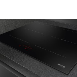 Варочная поверхность Smeg SI2M5643D1, 60 см, 4 конфорки, 17 уровней мощности, черный цвет