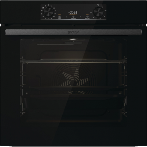 Встраиваемая электрическая духовка GORENJE 77 л, сенсорное управление, паровая очистка, черная, 59.5x59.5x56.4 см