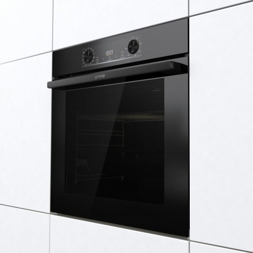 Встраиваемая электрическая духовка GORENJE 77 л, сенсорное управление, паровая очистка, черная, 59.5x59.5x56.4 см