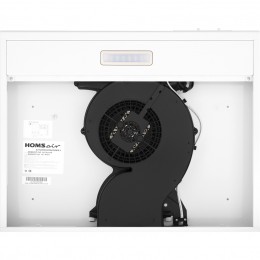 Вытяжка HOMSair HORIZONTAL 50 White, подвесная, 3 скорости, 420 м3/ч, LED, 45 дБ, угольный фильтр, белая