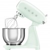 Планетарный миксер SMEG 1000 Вт, 4.8 л, 10 скоростей, пастельный зеленый - стиль 50-х годов