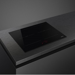 Варочная поверхность Smeg SI2M5643D1, 60 см, 4 конфорки, 17 уровней мощности, черный цвет
