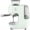 Кофемашина SMEG EGF03PGEU со встроенной кофемолкой, пастельный зеленый - идеальный выбор для настоящих ценителей кофе