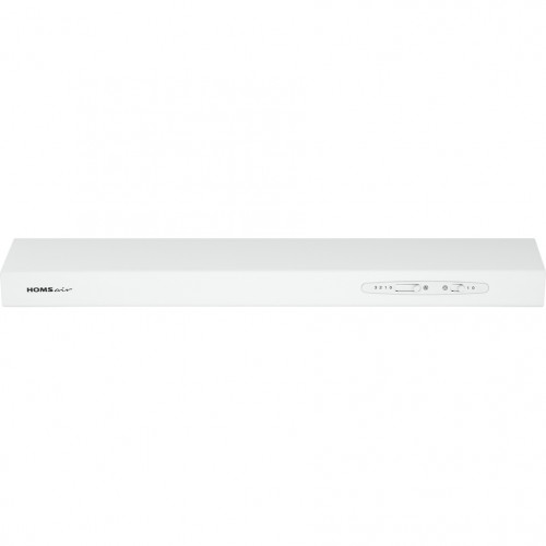 Вытяжка HOMSair HORIZONTAL 50 White - Подвесная, 3 скорости, LED-освещение, угольный фильтр, 420 м³/ч, до 12 м², 45 дБ