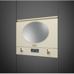 Встраиваемая микроволновая печь SMEG MP822PO, 22 л, 850 Вт, кремовая, коллекция Coloniale