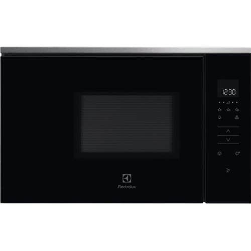 Встраиваемая микроволновая печь ELECTROLUX с грилем, 17 л, черный/нержавеющая сталь, высота 371 мм
