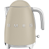 Чайник SMEG, Стиль 50-х г., 1.7 л , 2400 Вт, корпус из нержавеющей стали, цвет лунный свет