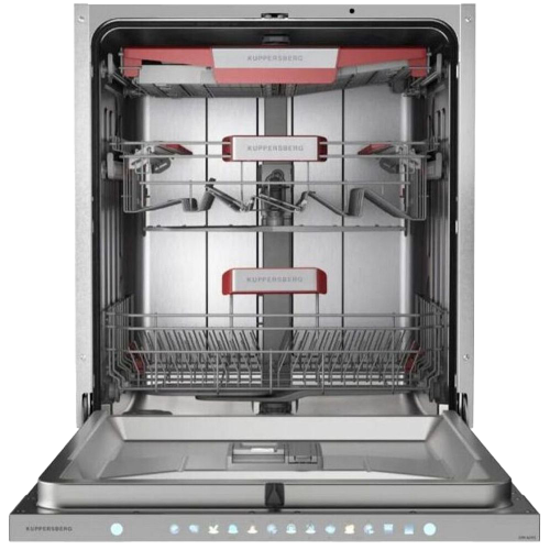 Встраиваемая посудомоечная машина KUPPERSBERG 60 см: 15 комплектов, 3 корзины, 7 программ, конденсационная сушка, автоматическое открывание двери, LED подсветка, сенсорное управление, инверторный двигатель