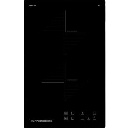 Индукционная домино Kuppersberg/ KITCHEN RETAIL / Индукционная варочная поверхность Kuppersberg, домино, коллекция High-Tech, 30 см, прямые края, 9 уровней мощности, инвертер, бустер, блокировка управления, Stop and Go, таймер, автоматическое отключение, 